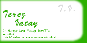 terez vatay business card